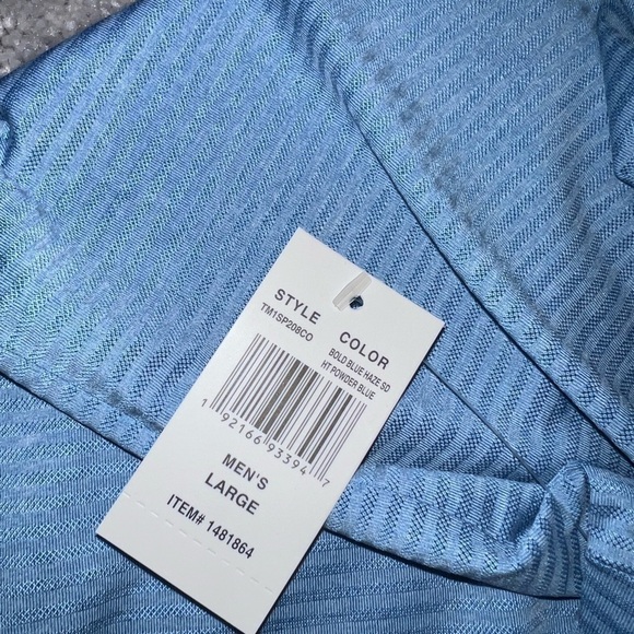NWT Men’s Powder Blue Polo - Picture 4 of 4